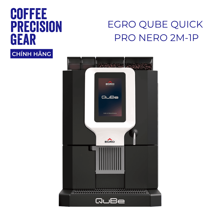 Egro Automatic Coffee Machine - QuBe Quick Pro Nero 2M-1P