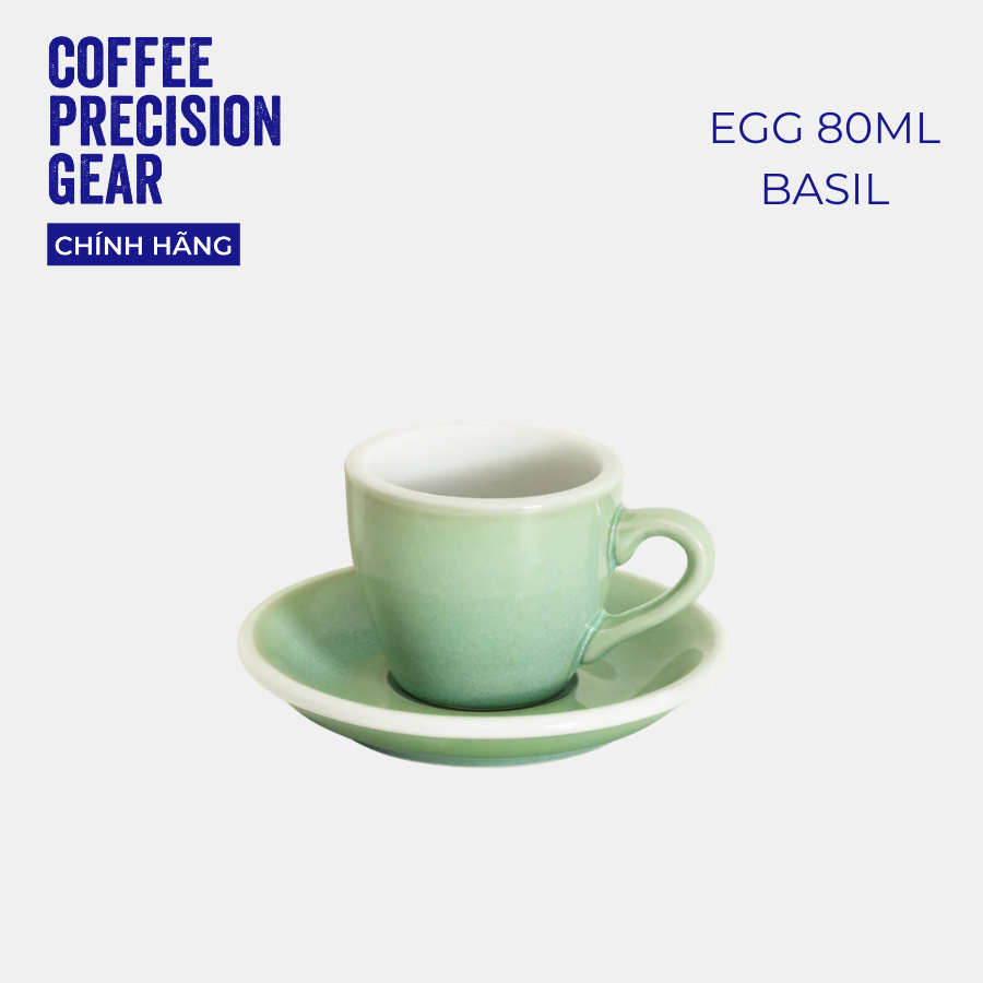 Ly Sứ Uống Cà Phê Có Quai 80ml Espresso Cup & Saucer Loveramics -Màu Potters - Egg 80ml