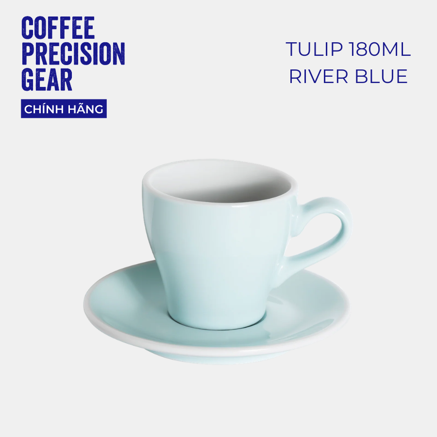 Ly sứ kèm đĩa lót Loveramics - Tulip 180ml Cappuccino Cup & Saucer