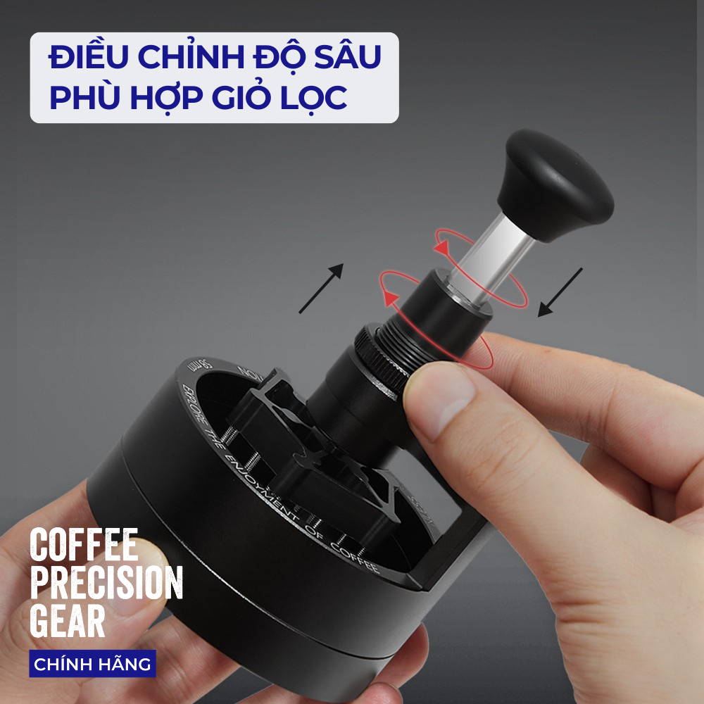 Dụng cụ phân phối / dàn đều bột cà phê bằng kim (WDT) zeroHero - Sword Needle Distributor