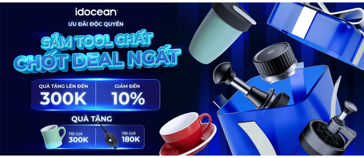 ƯU ĐÃI ĐỘC QUYỀN TẠI IDO.COFFEE: SĂN QUÀ CHẤT – NÂNG TẦM TRẢI NGHIỆM PHA CHẾ