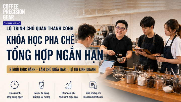 Khóa Học Pha Chế Tổng Hợp Ngắn Hạn Dành Cho Người Sắp Mở Quán
