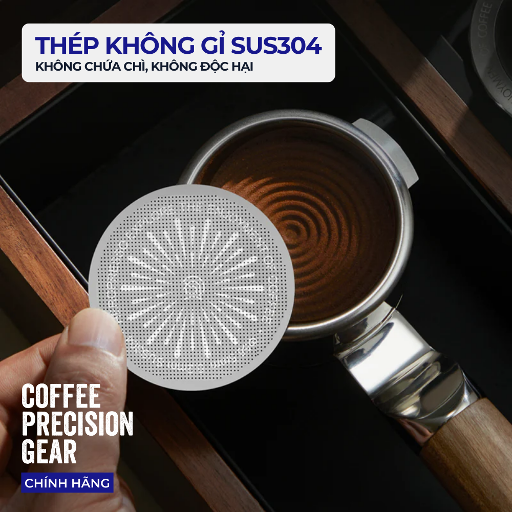 zeroHero Water Distribution Screen - Espresso Puck Screen 58mm
