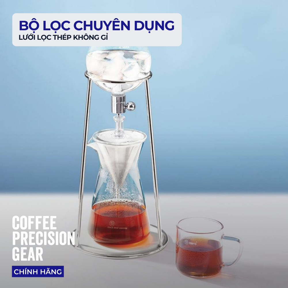 Tháp Pha Cà Phê Coldbrew 400ml zeroHero - DingYuan MINI Ice drip coffee maker