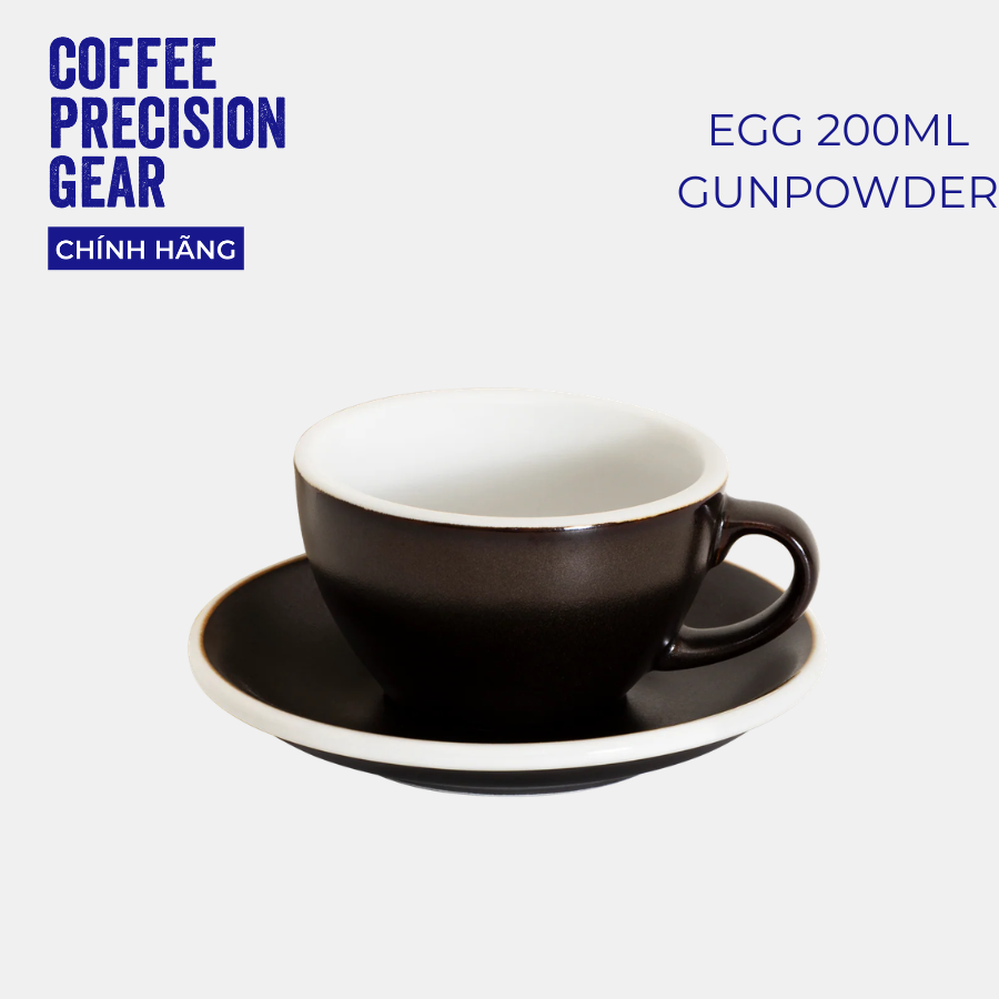 Ly Sứ Uống Cà Phê Có Quai 200ml Cappuccino Cup & Saucer Loveramics - Màu Potters - Egg 200ml