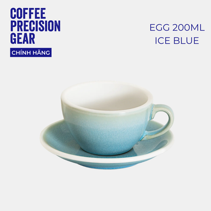 Ly Sứ Uống Cà Phê Có Quai 200ml Cappuccino Cup & Saucer Loveramics - Màu Potters - Egg 200ml