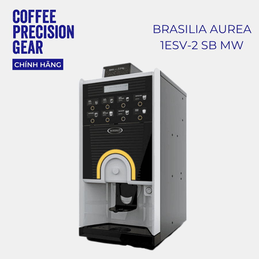 Máy Pha Cà Phê Tự Động Chuyên Nghiệp Brasilia - Aurea 1ESV-2 SB MW EASY FV