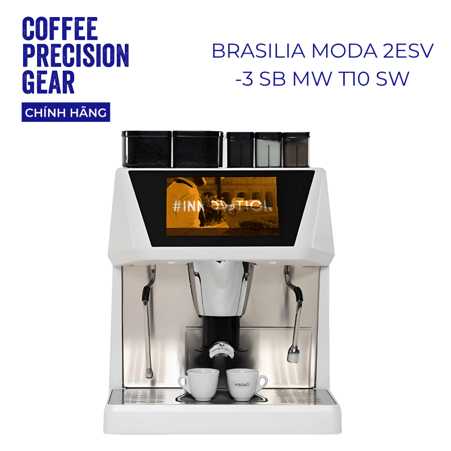Máy Pha Cà Phê Tự Động Chuyên Nghiệp Brasilia - Moda 2ESV-3 SB MW T10 SW