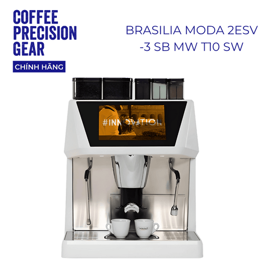 Máy Pha Cà Phê Tự Động Chuyên Nghiệp Brasilia - Moda 2ESV-3 SB MW T10 SW