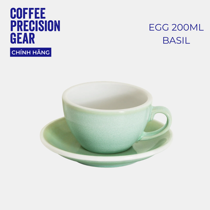 Ly Sứ Uống Cà Phê Có Quai 200ml Cappuccino Cup & Saucer Loveramics - Màu Potters - Egg 200ml