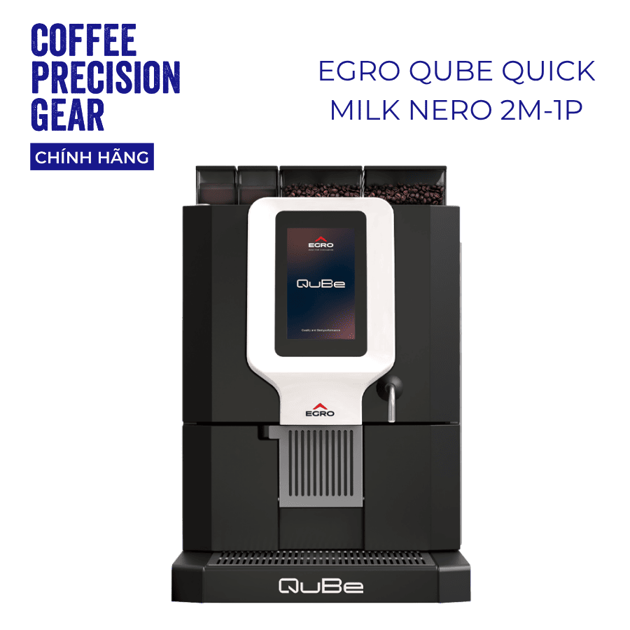 Máy Pha Cà Phê Tự Động Egro - QuBe Quick Milk Nero 2M-1P