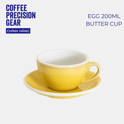 Ly Sứ Uống Cà Phê Có Quai 200ml Cappuccino Cup & Saucer Loveramics - Màu Potters - Egg 200ml
