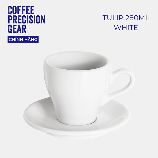 Ly sứ kèm đĩa lót Loveramics - Tulip 280ml Café Latte Cup & Saucer