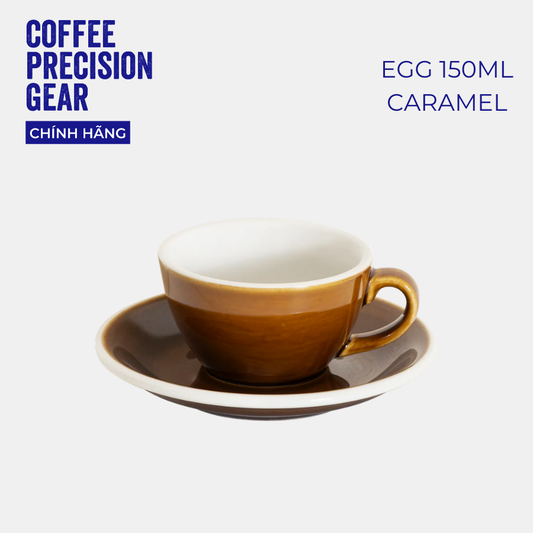 Ly Sứ Uống Cà Phê Có Quai 150ml Cappuccino Cup & Saucer Loveramics - Màu Potters - Egg 150ml