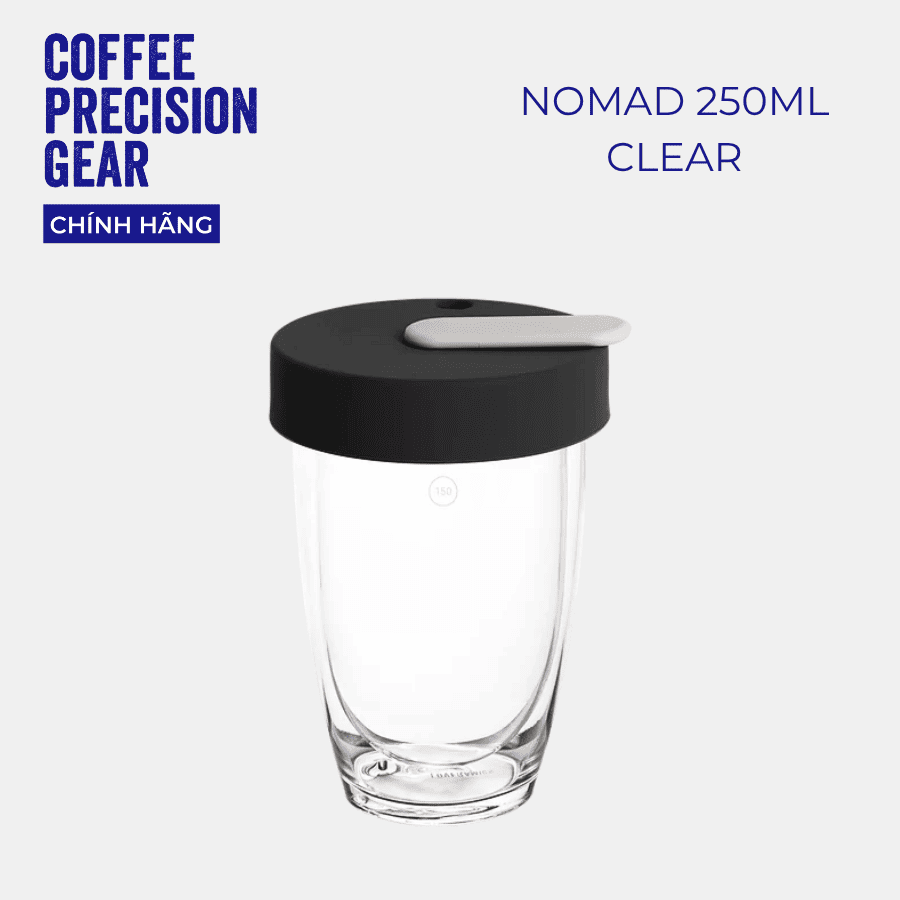 Ly Thủy Tinh Giữ Nhiệt Cao Cấp Chính Hãng 250ml Loveramics - NOMAD (Clear)