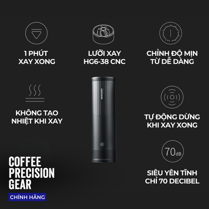 Máy Xay Cà Phê Cầm Tay Tự Động zeroHero - RUI Coffee E-Grinder