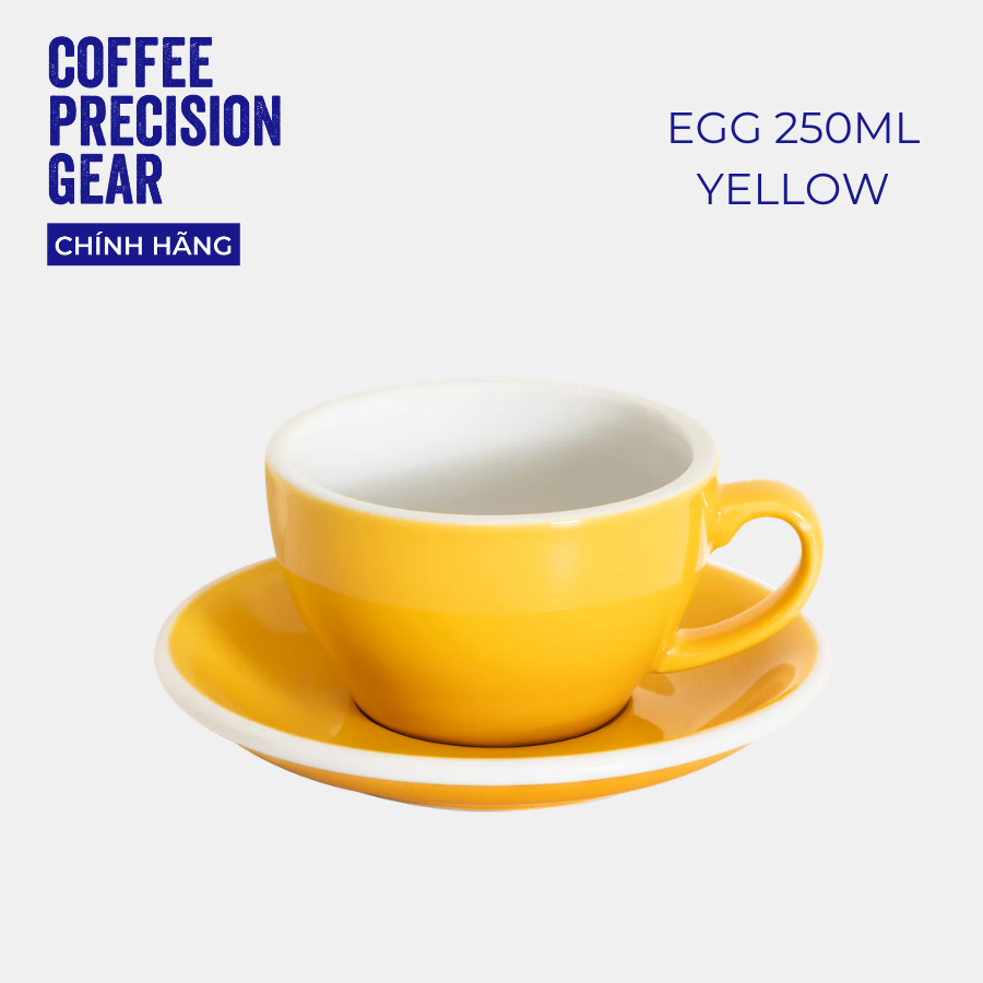 Loveramics Basic Colour Ceramic Coffee Cup with Handle 250ml - Egg