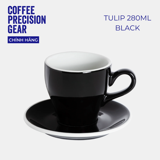 Ly sứ kèm đĩa lót Loveramics - Tulip 280ml Café Latte Cup & Saucer