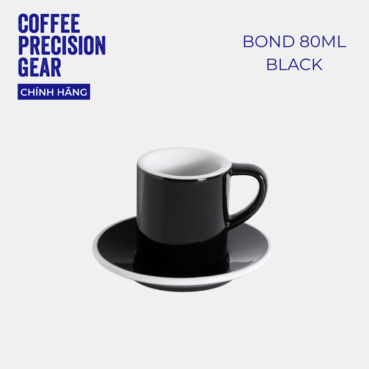 Cốc Sứ, Ly Sứ Uống Cà Phê Cao Cấp Có Quai 80ml Espresso Cup Loveramics - Màu Basic - Bond