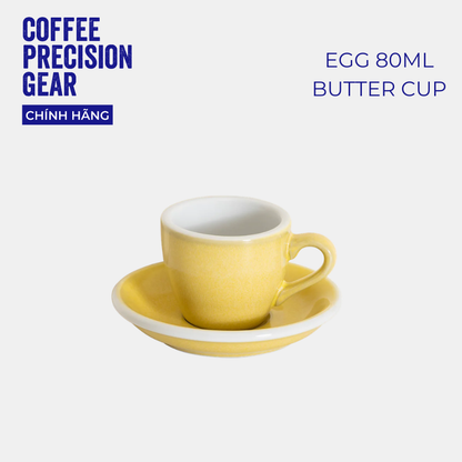 Ly Sứ Uống Cà Phê Có Quai 80ml Espresso Cup & Saucer Loveramics -Màu Potters - Egg 80ml