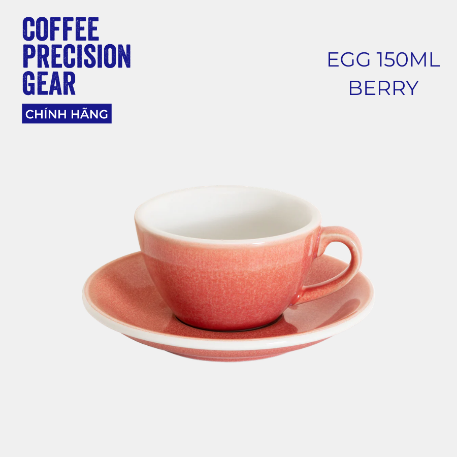 Ly Sứ Uống Cà Phê Có Quai 150ml Cappuccino Cup & Saucer Loveramics - Màu Potters - Egg 150ml