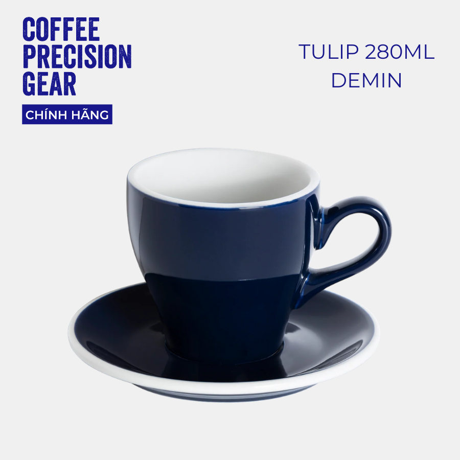 Ly sứ kèm đĩa lót Loveramics - Tulip 280ml Café Latte Cup & Saucer