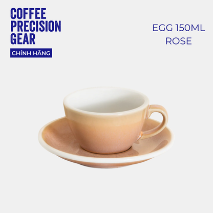 Ly Sứ Uống Cà Phê Có Quai 150ml Cappuccino Cup & Saucer Loveramics - Màu Potters - Egg 150ml
