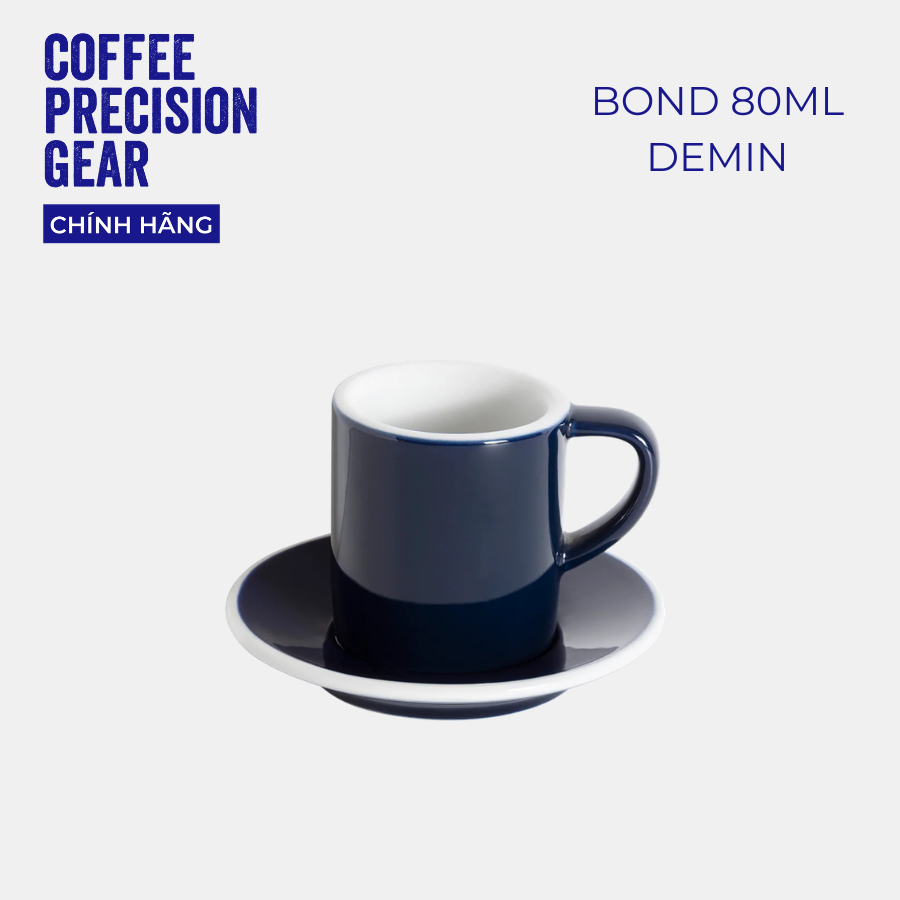 Cốc Sứ, Ly Sứ Uống Cà Phê Cao Cấp Có Quai 80ml Espresso Cup Loveramics - Màu Basic - Bond