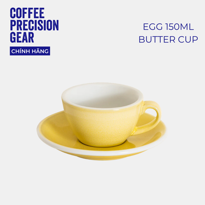 Ly Sứ Uống Cà Phê Có Quai 150ml Cappuccino Cup & Saucer Loveramics - Màu Potters - Egg 150ml