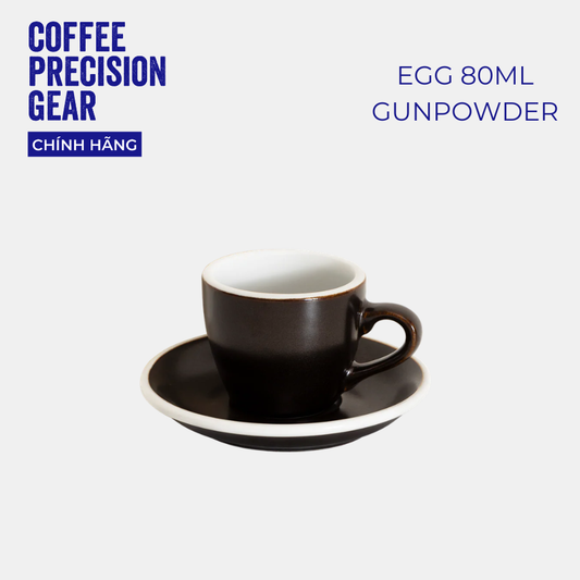 Ly Sứ Uống Cà Phê Có Quai 80ml Espresso Cup & Saucer Loveramics -Màu Potters - Egg 80ml