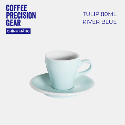 Ly sứ kèm đĩa lót Loveramics - Tulip 80ml Espresso Cup & Saucer