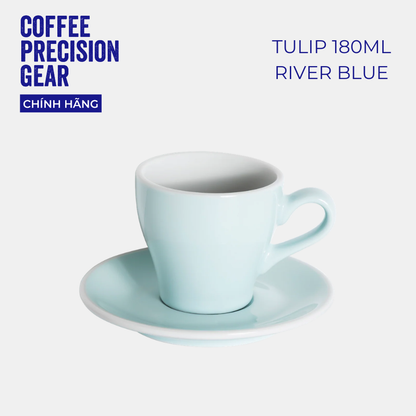 Ly sứ kèm đĩa lót Loveramics - Tulip 180ml Cappuccino Cup & Saucer