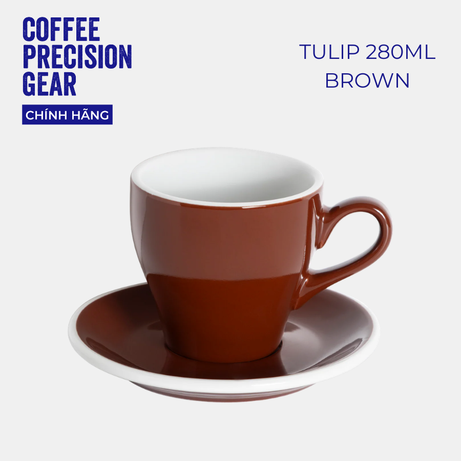 Ly sứ kèm đĩa lót Loveramics - Tulip 280ml Café Latte Cup & Saucer