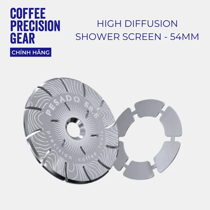 Lưới Khuếch Tán Nước Bằng Thép Không Gỉ Pesado - High Diffusion Espresso Shower Screen EX54HD Breville 54mm