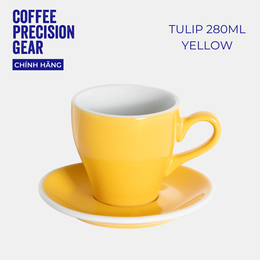 Ly sứ kèm đĩa lót Loveramics - Tulip 280ml Café Latte Cup & Saucer