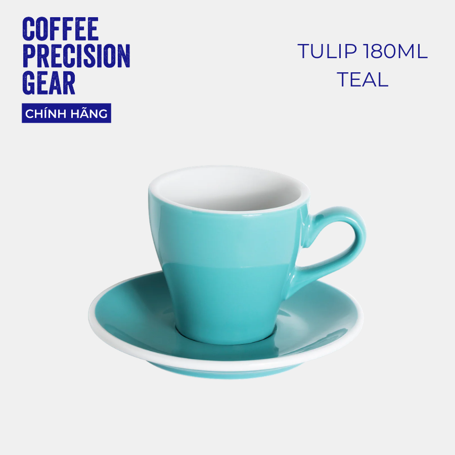 Ly sứ kèm đĩa lót Loveramics - Tulip 180ml Cappuccino Cup & Saucer