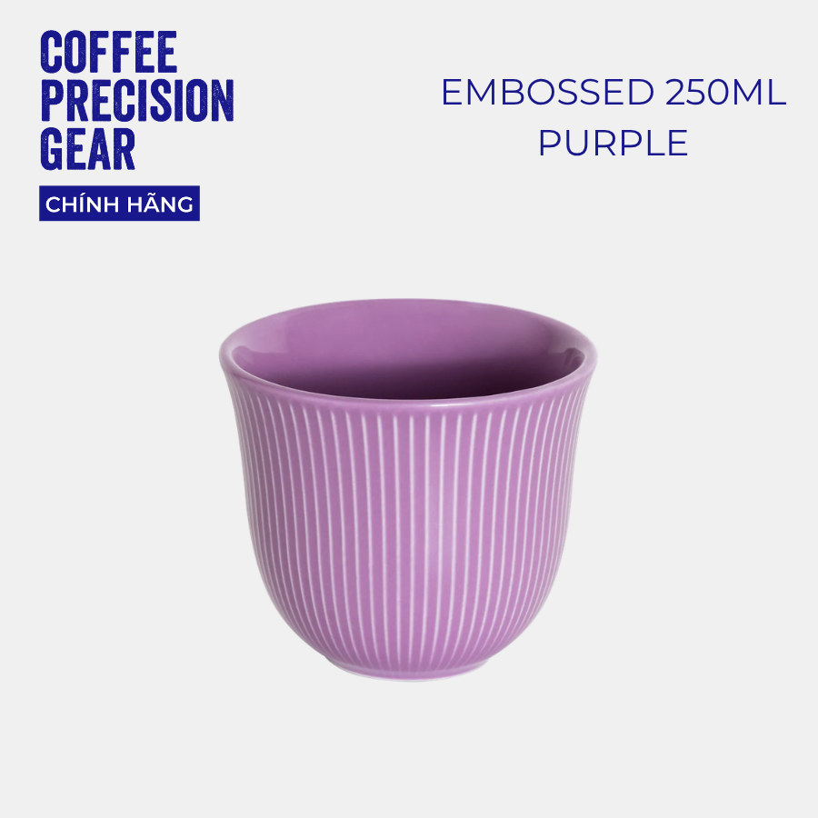 Ly Sứ Cao Cấp, Phù Hợp Capuchino/Latte Art Loveramics - Embossed Tasting Cup 250ml
