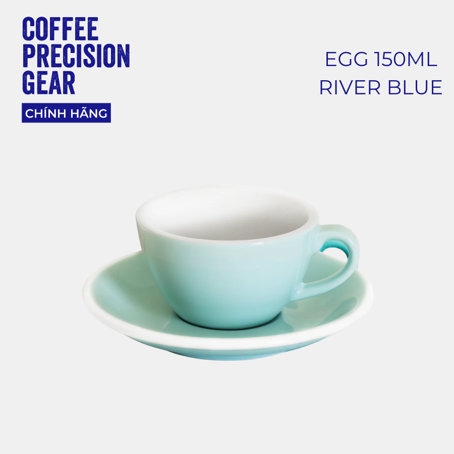 Ly Sứ Uống Cà Phê Cao Cấp Có Quai 150ml Cappuccino Cup & Saucer Loveramics - Màu Basic - Egg 150ml