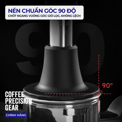 Tay Nén Cà Phê zeroHero - Press Adjust Tamper Ripple Base 58.5mm
