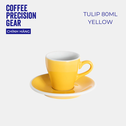 Ly sứ kèm đĩa lót Loveramics - Tulip 80ml Espresso Cup & Saucer