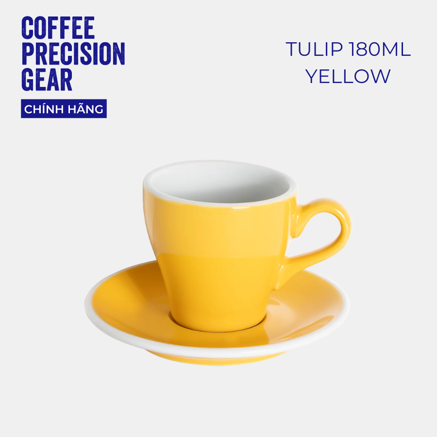 Ly sứ kèm đĩa lót Loveramics - Tulip 180ml Cappuccino Cup & Saucer