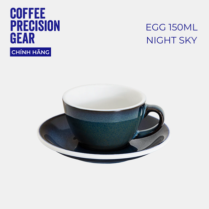 Ly Sứ Uống Cà Phê Có Quai 150ml Cappuccino Cup & Saucer Loveramics - Màu Potters - Egg 150ml