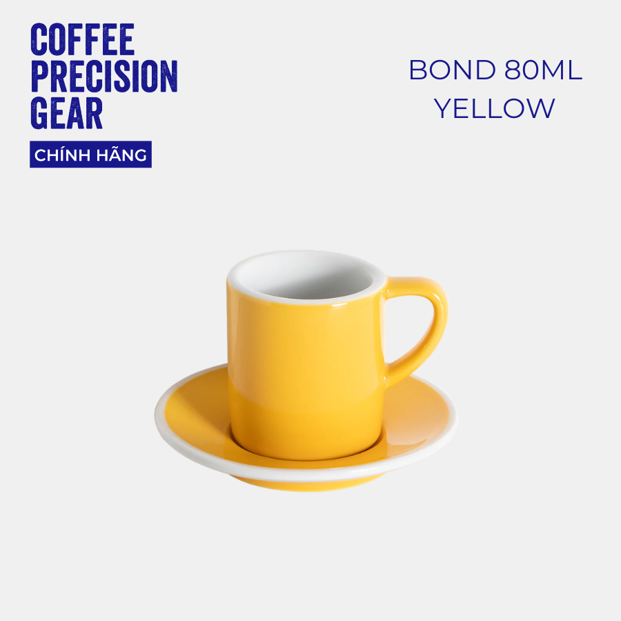 Cốc Sứ, Ly Sứ Uống Cà Phê Cao Cấp Có Quai 80ml Espresso Cup Loveramics - Màu Basic - Bond