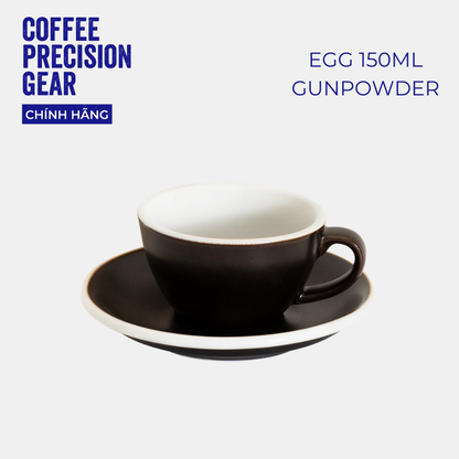 Ly Sứ Uống Cà Phê Có Quai 150ml Cappuccino Cup & Saucer Loveramics - Màu Potters - Egg 150ml