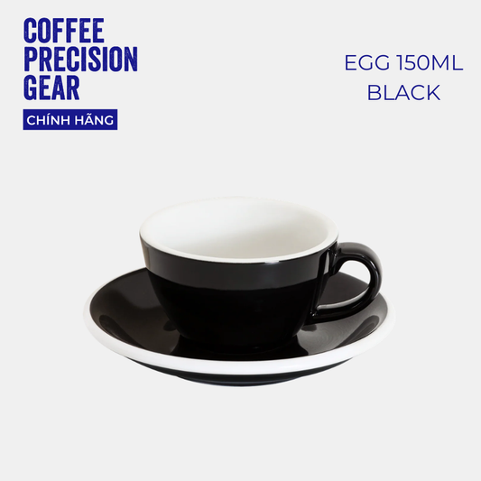 Ly Sứ Uống Cà Phê Cao Cấp Có Quai 150ml Cappuccino Cup & Saucer Loveramics - Màu Basic - Egg 150ml