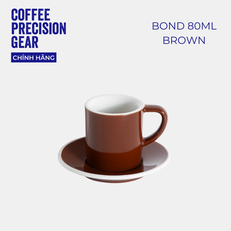 Cốc Sứ, Ly Sứ Uống Cà Phê Cao Cấp Có Quai 80ml Espresso Cup Loveramics - Màu Basic - Bond