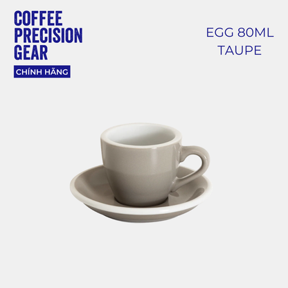 Ly Sứ Uống Cà Phê Cao Cấp Có Quai 80ml Espresso Cup & Saucer Loveramics- Màu Basic - Egg 80ml
