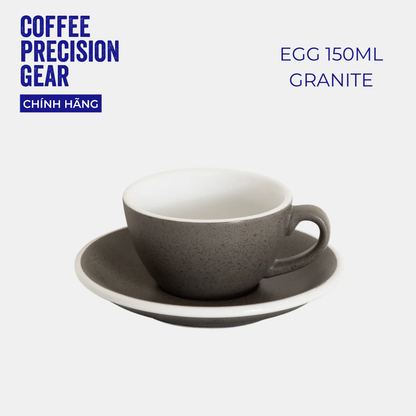 Ly Sứ Uống Cà Phê Có Quai 150ml Cappuccino Cup & Saucer Loveramics - Màu Potters - Egg 150ml