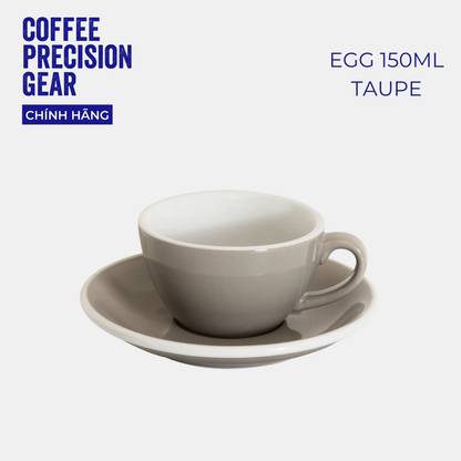 Ly Sứ Uống Cà Phê Cao Cấp Có Quai 150ml Cappuccino Cup & Saucer Loveramics - Màu Basic - Egg 150ml