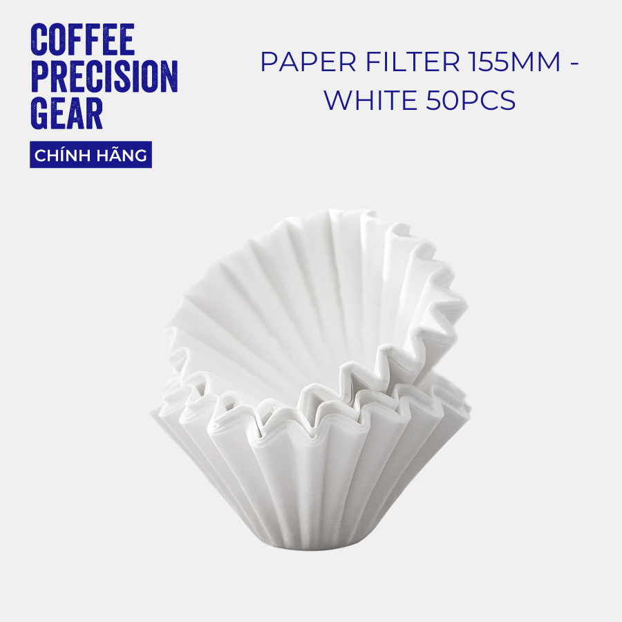 Giấy Lọc Kalitta 155mm zeroHero - Basket Paper Filter White 50pcs